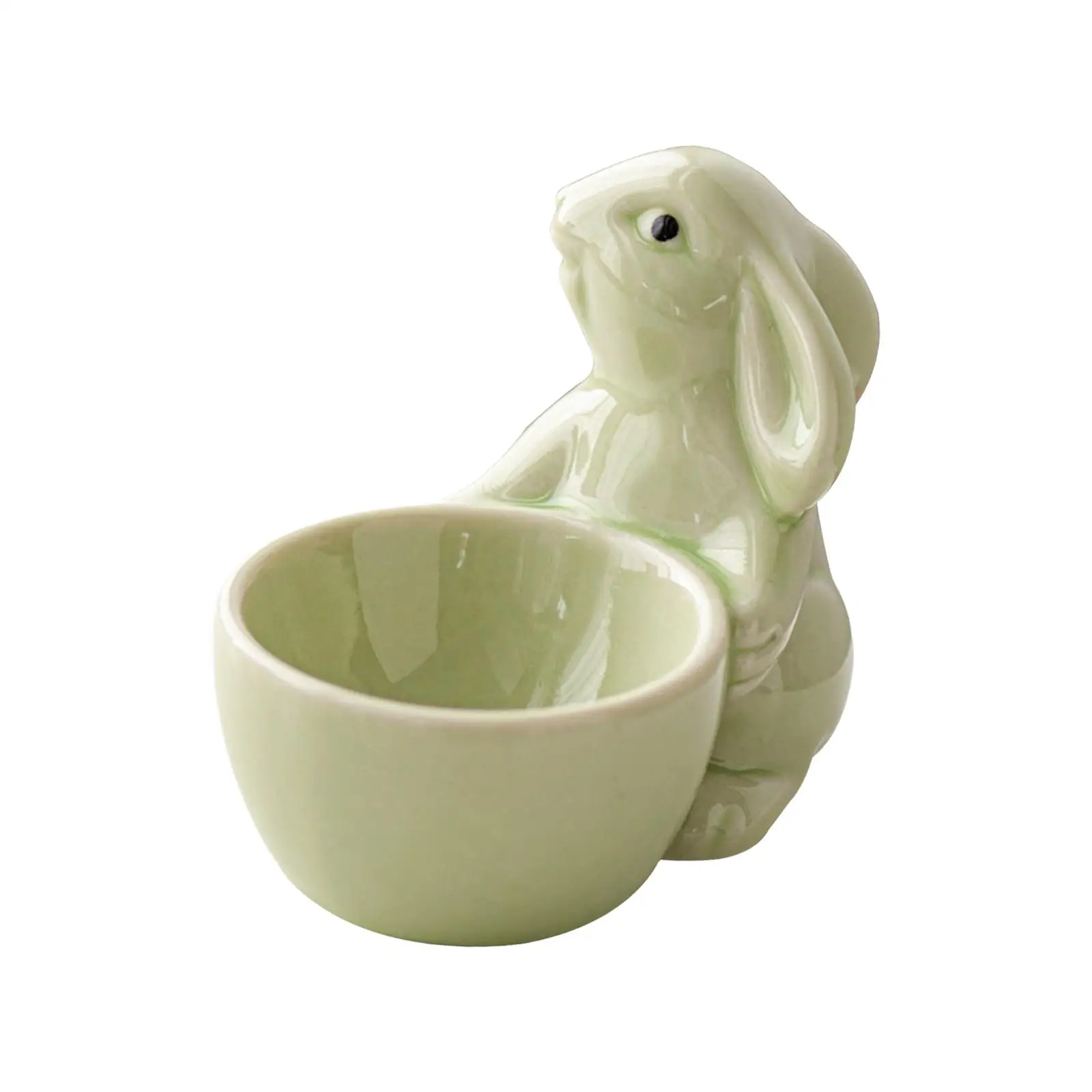 Ceramic Egg Cup Egg Holder Breakfast Kitchen Gadget Tableware Dinner Lunch for Boiled Egg Easter Bunny Egg Holder