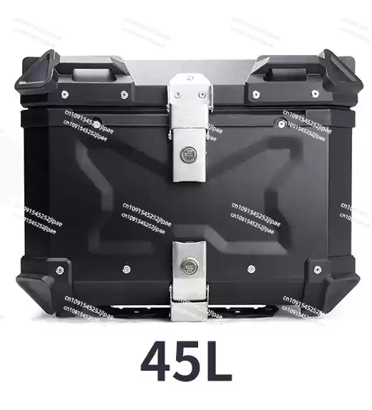 Motorcycle Rear Top Case Moto Luggage Storage Tail Box Waterproof Motorcycle Aluminum Trunk Key Lock Tool box 45L/55L/65L