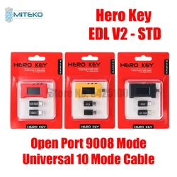 Hero Key EDL Kablosu ve Hydra EDL USB Harmony Modeller Bağlantıları Telefon Açık Bağlantı Noktası 9008 Modu Evrensel 10 Modlu Kablo Desteği