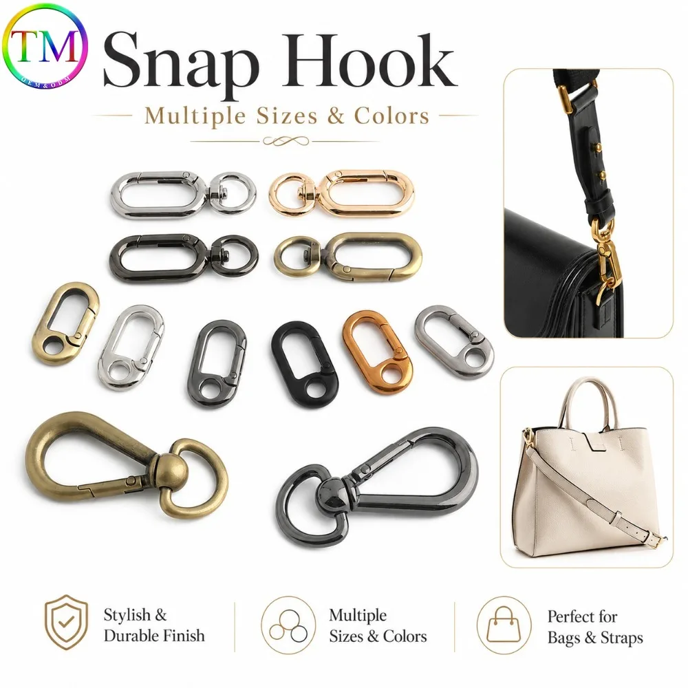 10-30Pcs 6-21mm Swivel Lobster Clasp for Sewing Bag Strap Metal Buckle Keychain Chain Trigger Snap Hook DIY Hardware Accessories