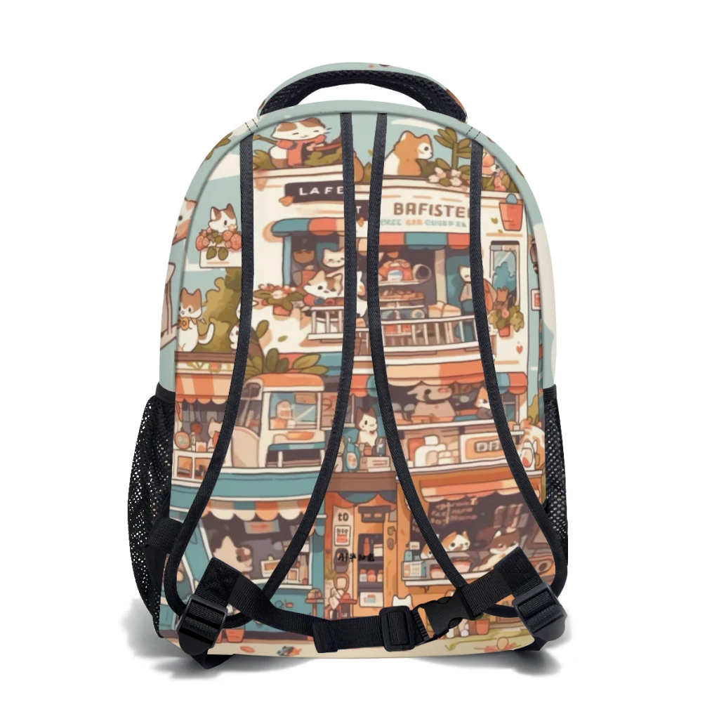 Sac à dos étanche haute capacité pour enfants, chat mignon, cartable pour ordinateur portable, sacs d'école pour filles, femme, mode, collège, 17 ", nouveau ﻿ ﻿