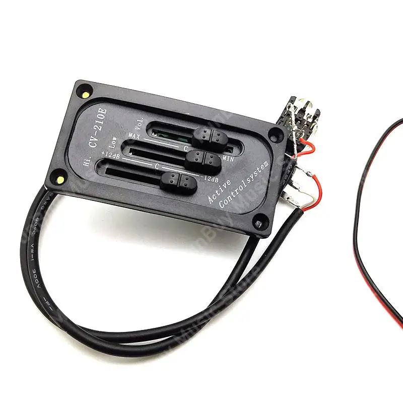 Electric Violin Pickup Adjustable Pickup Piezo Pickup Preamp CV-210E for Electric Violin Fiddle Project