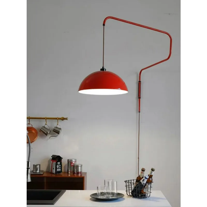 Nordic Creatieve Swing Arm Wandlamp Hoofdeinde Decor Keuken Opvouwbare Telescopische Hanglamp voor Woonkamer Slaapkamer Restaurant