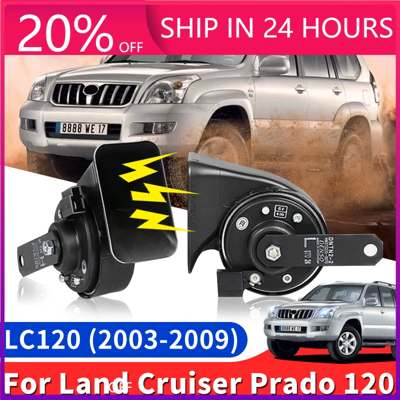 Nouveau pour 2003-2009 Toyota Land Cruiser Prado 120 haut-parleur triple Modification Lc120 escargot basse sifflet haut-parleur accessoires