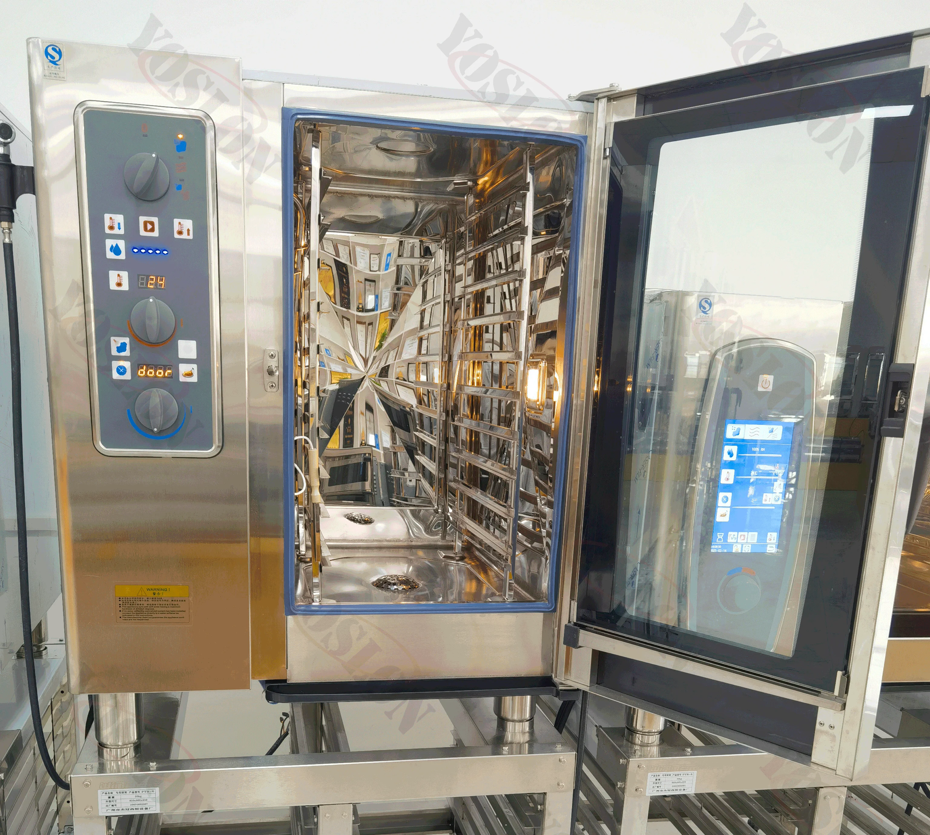 YOSLON فندق مطعم التجارية كومبي فرن 6 صينية باخرة الصناعية الخبز الدجاج بطة خبز فرن الخبز معدات المخابز