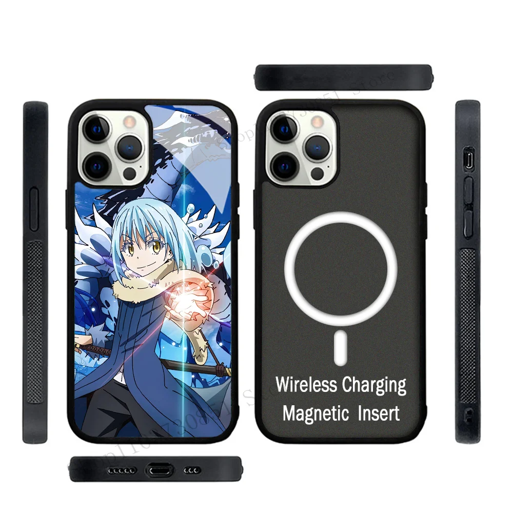 Anime That Time I Got Reincarnated As A Slime Phone Case Strong Magnetic For IPhone 15 14 13 Pro Max 11 12 Mini Alex Mirror For