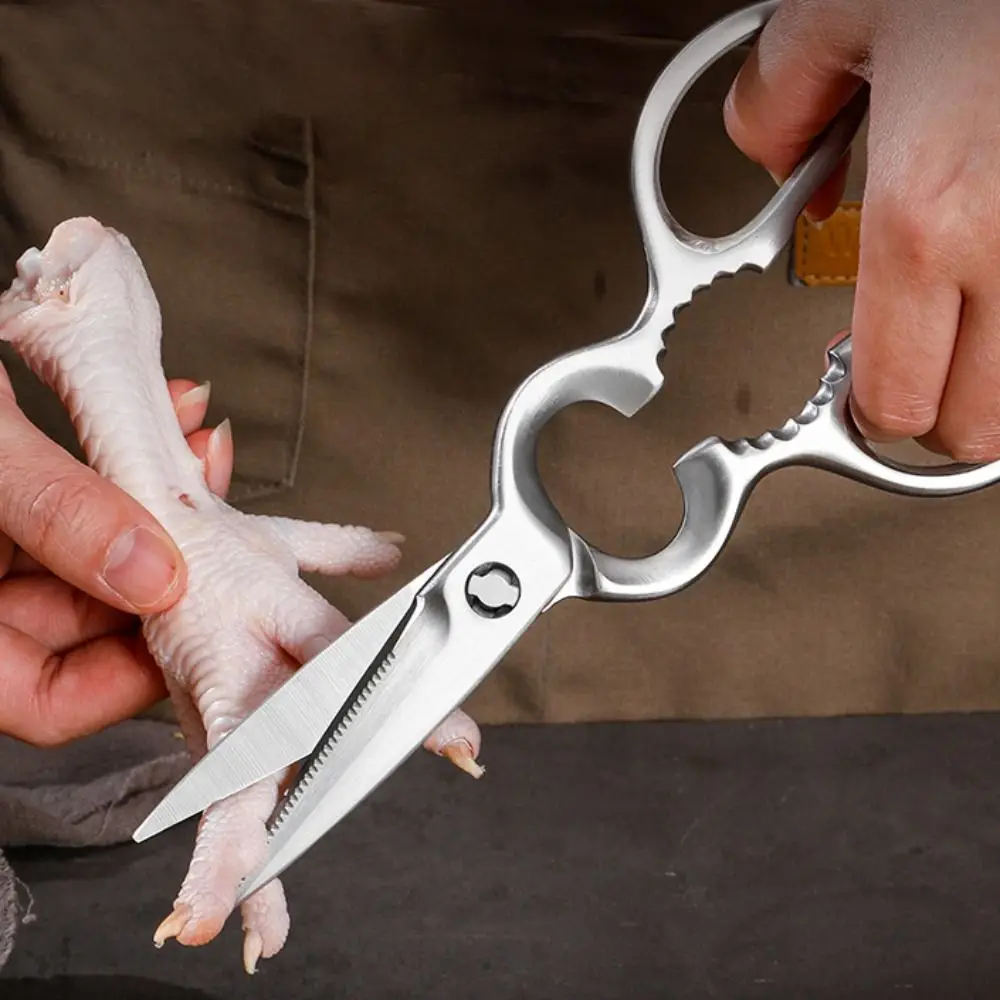 

Durable Gourd Shape Kitchen Scissor Stainless Steel Rust-proof BBQ Scissor Removable Chicken Bone Scissor Removable