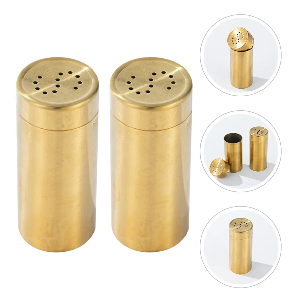 

2Pcs Stainless Steel Seasoning Bottles Multipurpose Salt Pepper Shakers Kitchen Spice Storage Household Condiment