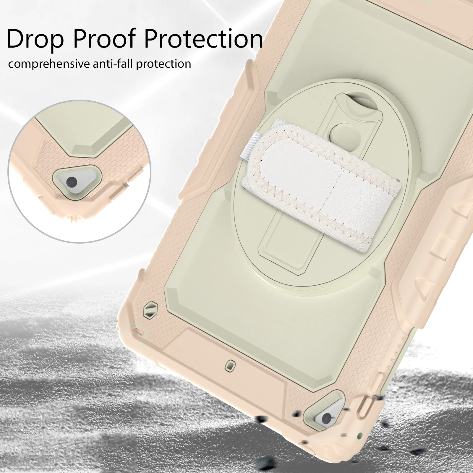 Custodia da 10 pezzi per iPad Pro11 2021 2022 custodia antiurto per bambini per IPad Air 2 4 5 10.9 10th 10.2 custodia per tracolla con maniglia per cavalletto