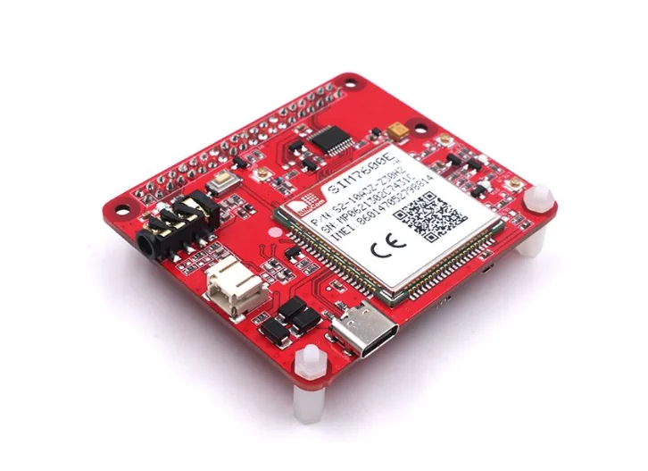 SIM7600E-H 4G LTE Hat for Raspberry Pi Development Tools