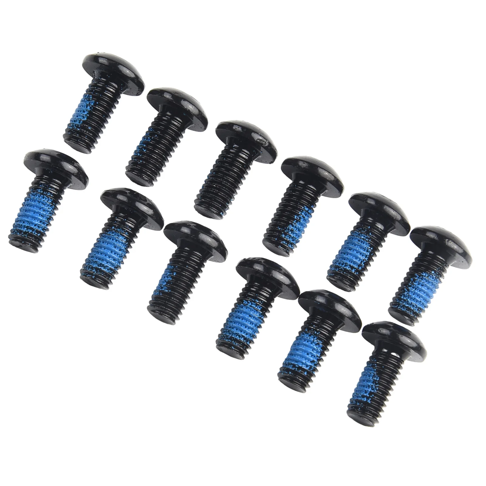 12 Uds tornillos de fijación de disco de freno de bicicleta M5 12mm rosca antisuelta Torx T25 tornillo de cabeza de flor de ciruelo para accesorios de pernos ROTOR