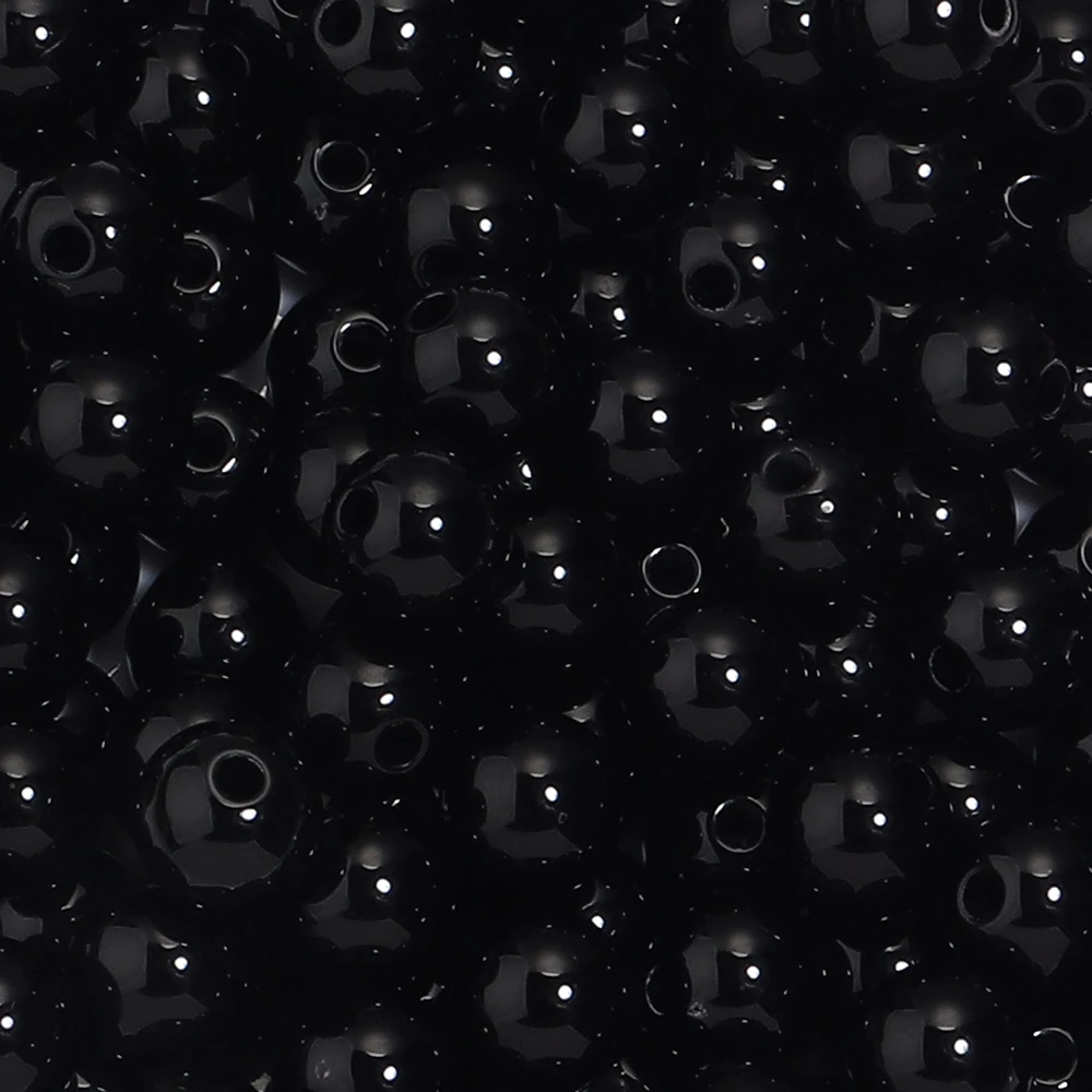 10-100Pcs/Lot 6-20mm Solid Color Round Acrylic Beads Loose Spacer Beads For Jewelry Making DIY Bracelet Necklace Accessories