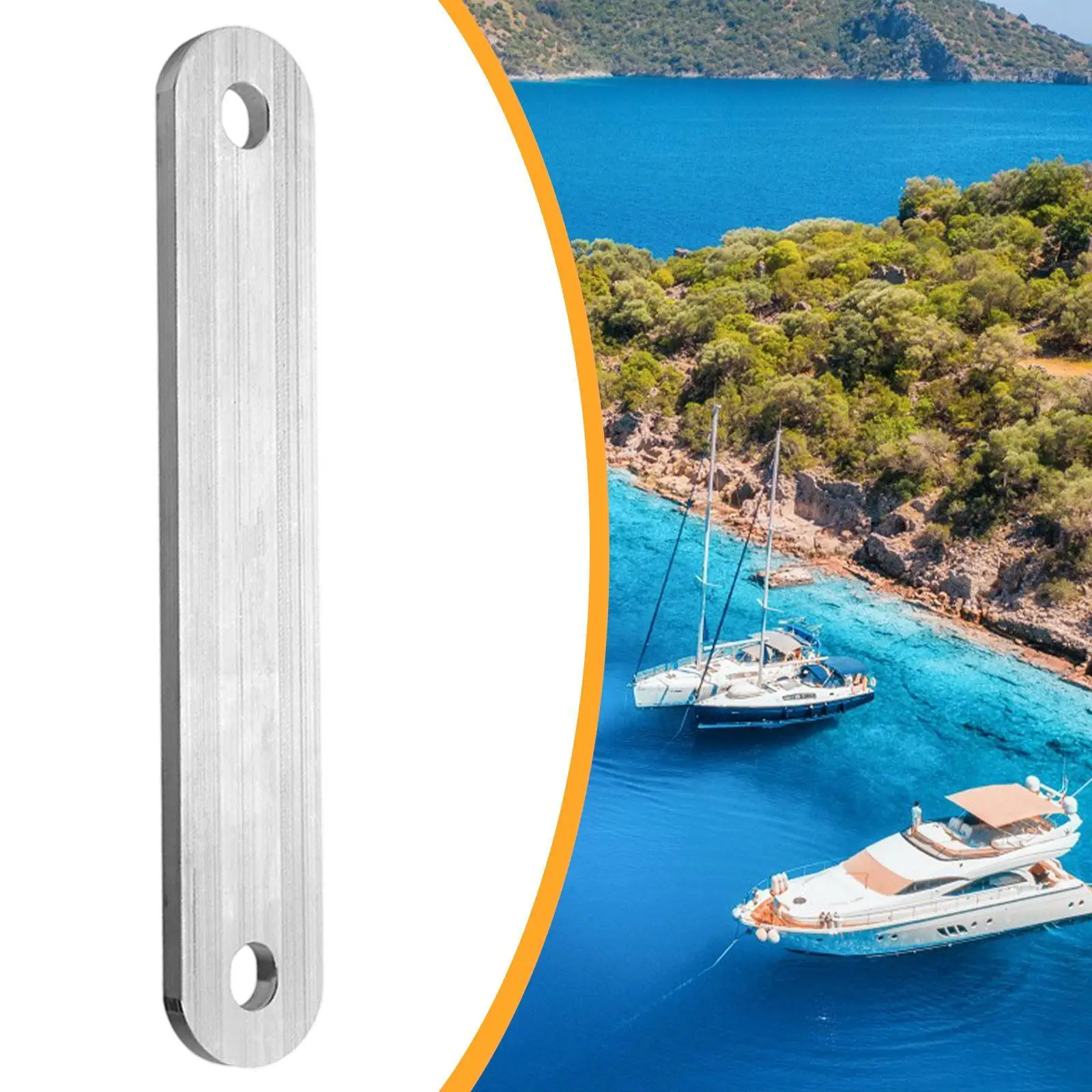 

Опорная пластина для транца для верхних отверстий для болтов 3001-8067 14,96x1,97 дюйма Простая установка Профессиональная прямая замена алюминиевого сплава