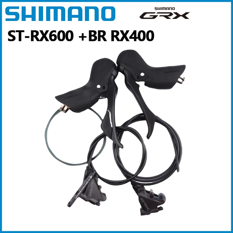 SHIMANO GRX RX600 11S الصحن الهيدروليكي الفرامل المزدوج التحكم رافعة 1x11speed RX400 مكونات الدراجة
