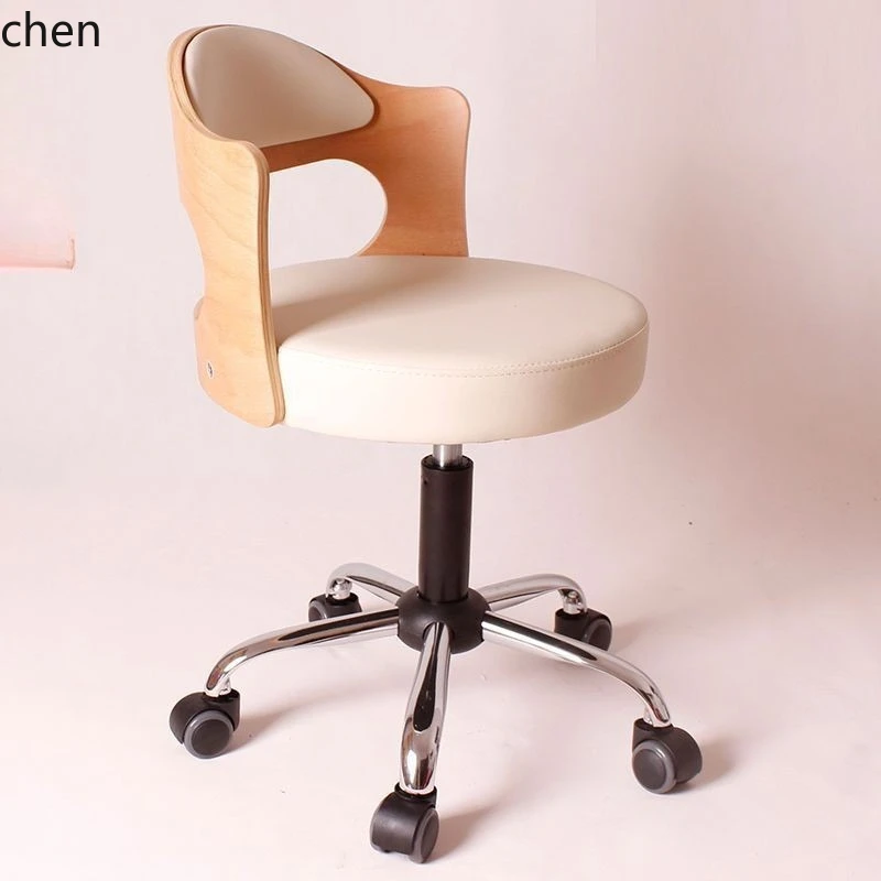 CZ1 Solid Wood Compact Computer Chair Simple Desk Student Adjustable Chair Small Study Home Backrest Office Swivel Chair