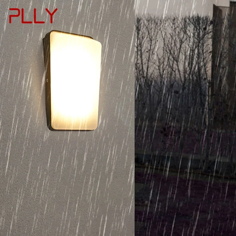 PLLY Contemporary LED Outdoor Wall Lamps Electric Simplicity Waterproof Balcony Hallway Courtyard Villa Gate Hotel