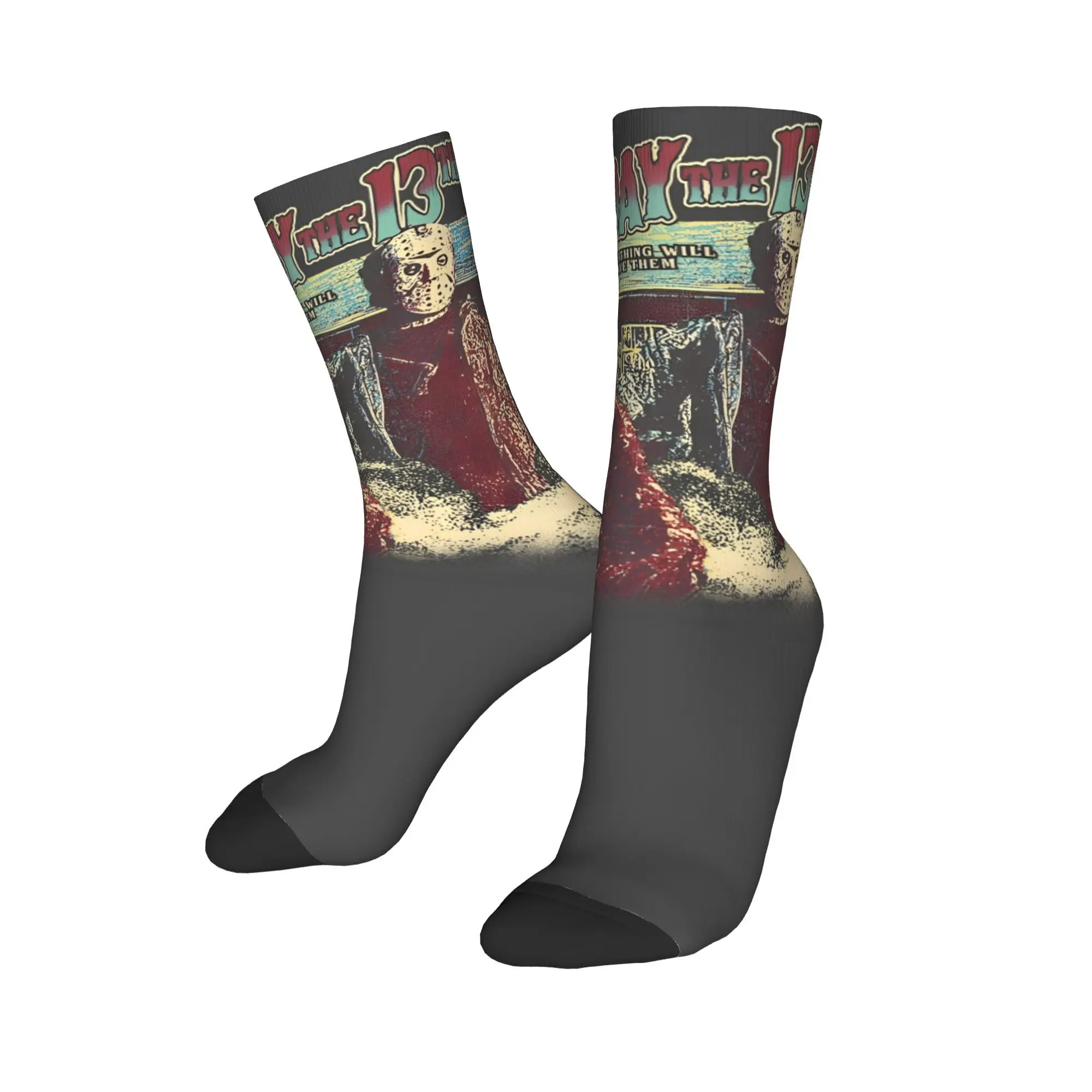 Men Women Friday 13th  Socks Sweat Absorbing Fun  Jason Voorhees  Socks Wonderful Gifts