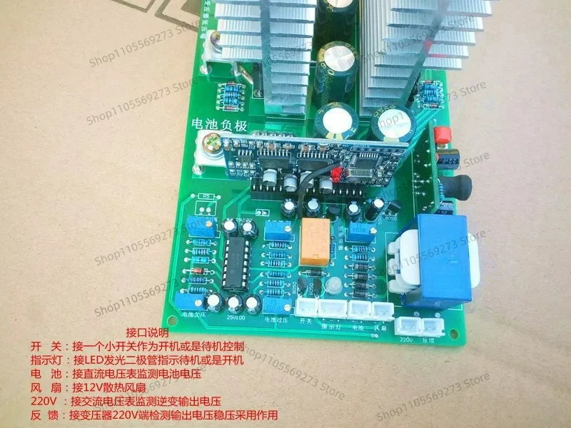 Multi Voltage DC 12V/24V/36V/48V/60V to AC Pure Sine Wave Power Inverter 1000W 2000W 2800W 3600W 4000W