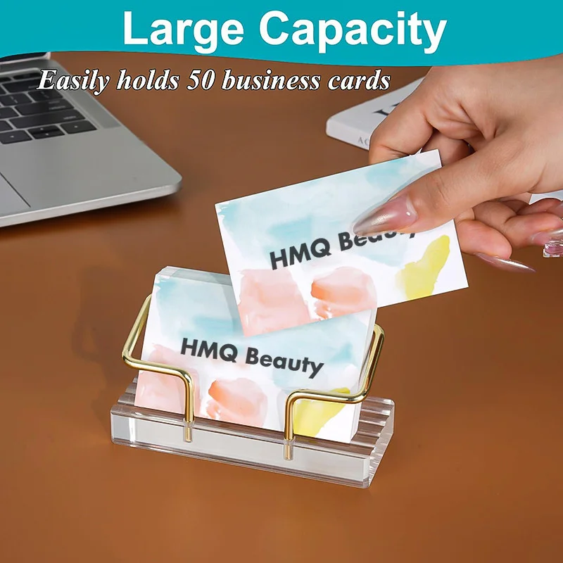 5/1 ชิ้นอะคริลิคผู้ถือบัตรธุรกิจ Creative Desktop Note Rack สําหรับร้านเสริมสวยแผนกต้อนรับ Professional การ์ดขาตั้งจอแสดงผล