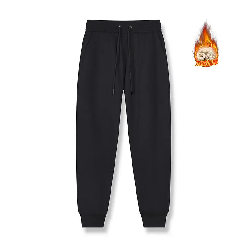 رمادي داكن Sweatpants الرجال فضفاض الربيع والخريف فضفاض القدم السراويل زوجين سراويل تقليدية تعادل القدم مغلقة Sweatpants