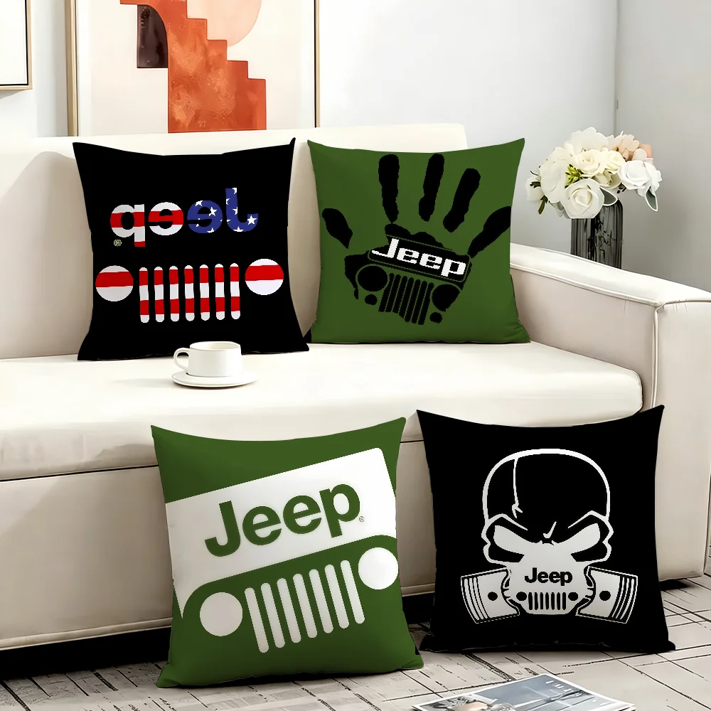 Fashion print J-Jeep cushion cover Comfortable Decorative For Bedroom Living room Dormitory Picnic and Holiday Decoration
