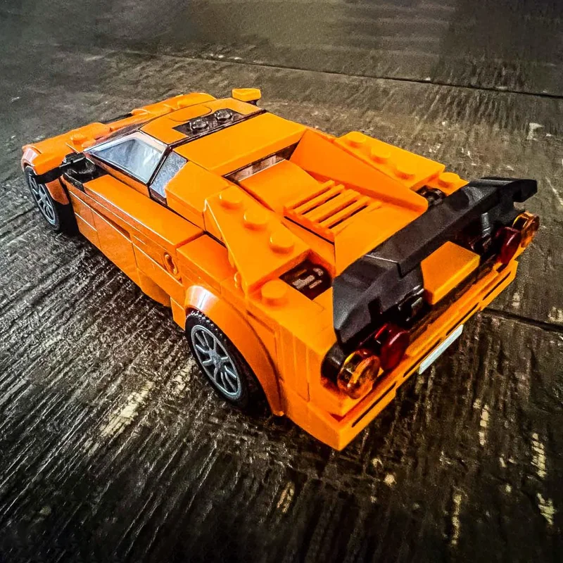 298개 MOC 람보르기니 디아블로 GT R 모델 블록 건축 조립 DIY 아이디어 크리스마스 선물 교육용 장난감 어린이용