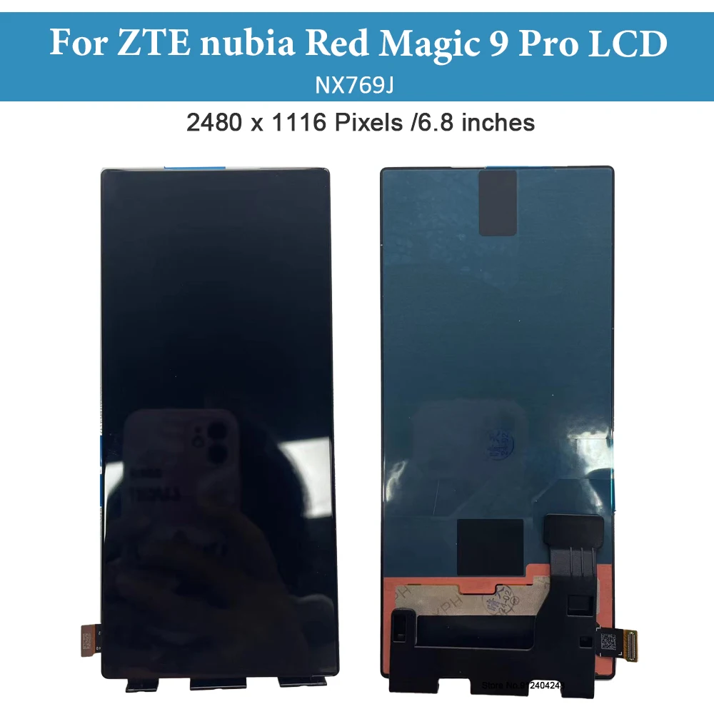 Original For ZTE nubia Red Magic 9 Pro LCD Display Touch Screen Digitizer Assembly For ZTE nubia Red Magic 9 Pro + LCD Replace