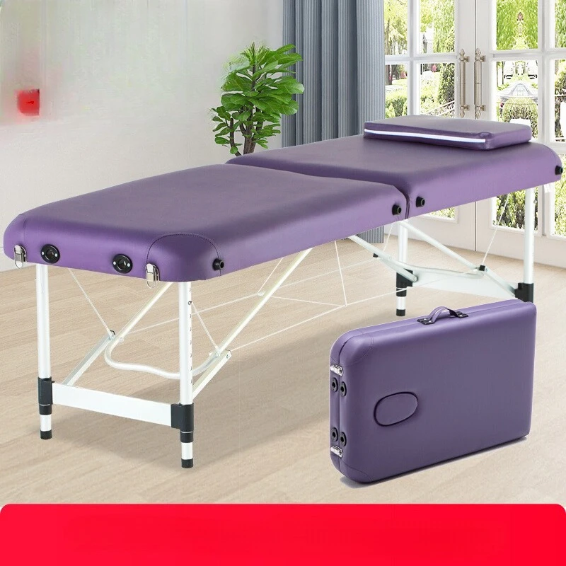 

Beauty Folding Massage Tables Tattoo Acupuncture Lash Iron Leg Massage Tables Adjust Soft Cushion Furniture Massagetafel MHAMC