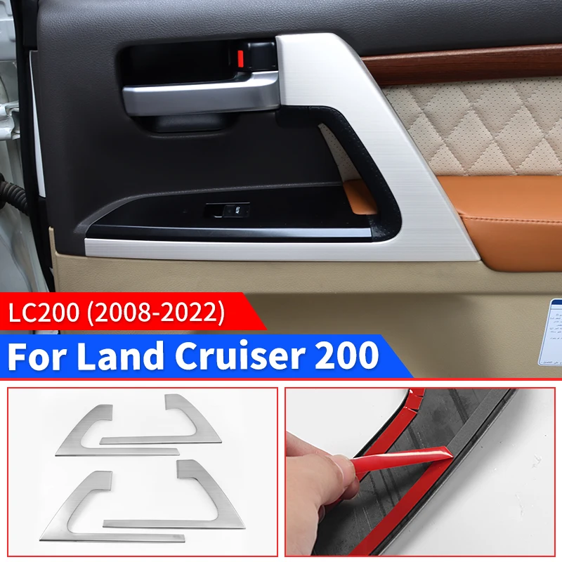 

Для Toyota Land Cruiser 200 LC200 FJ200 2008-2021 украшение интерьера двери автомобиля внутренняя ручка украшения аксессуары модификация