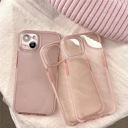 Coque de téléphone transparente anti-chute pour iPhone, coque en silicone, housse de protection pare-chocs pour iPhone 13, 13Pro Max, 16, 14Pro, 15Pro