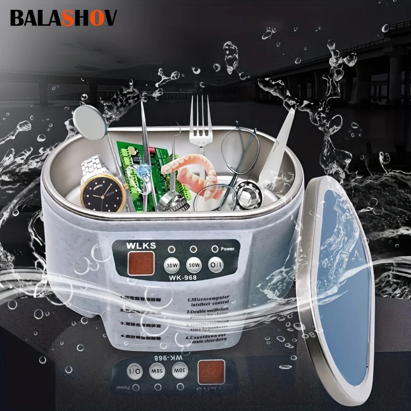 

Высокочастотная вибрационная очистка, высокочастотная вибрационная мойка с цифровым таймером, подходит для ювелирных изделий, кольцо,