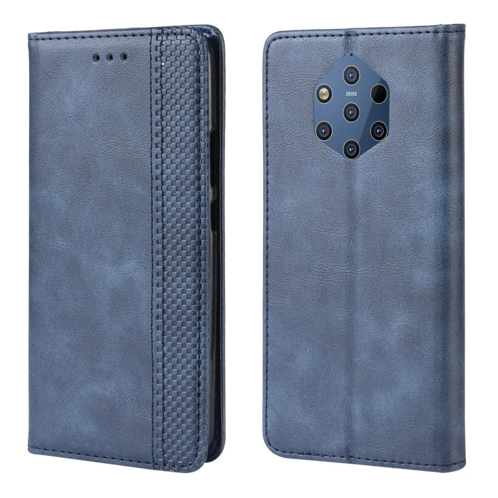 Flip Retro Style Leather Magnetic Closure Phone Cover For Nokia 9.3 PureView Wallet Fall prevention Phone Case For 9.3PureView