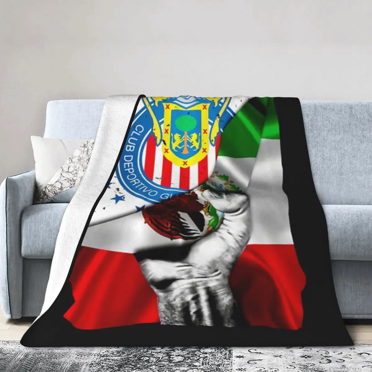 Bandera De Chivas De Guadalajara México Club De Fútbol Orgullo Mexicano Una Manta De Micro Polar Ultra Suave