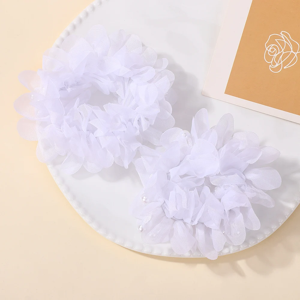 2 Teile/satz Baby Mädchen Rosa Farbe Haar Krawatten Nette Hohe Elastische Stirnband für Kinder Frühling Festival Urlaub Haar Zubehör – Detail 9