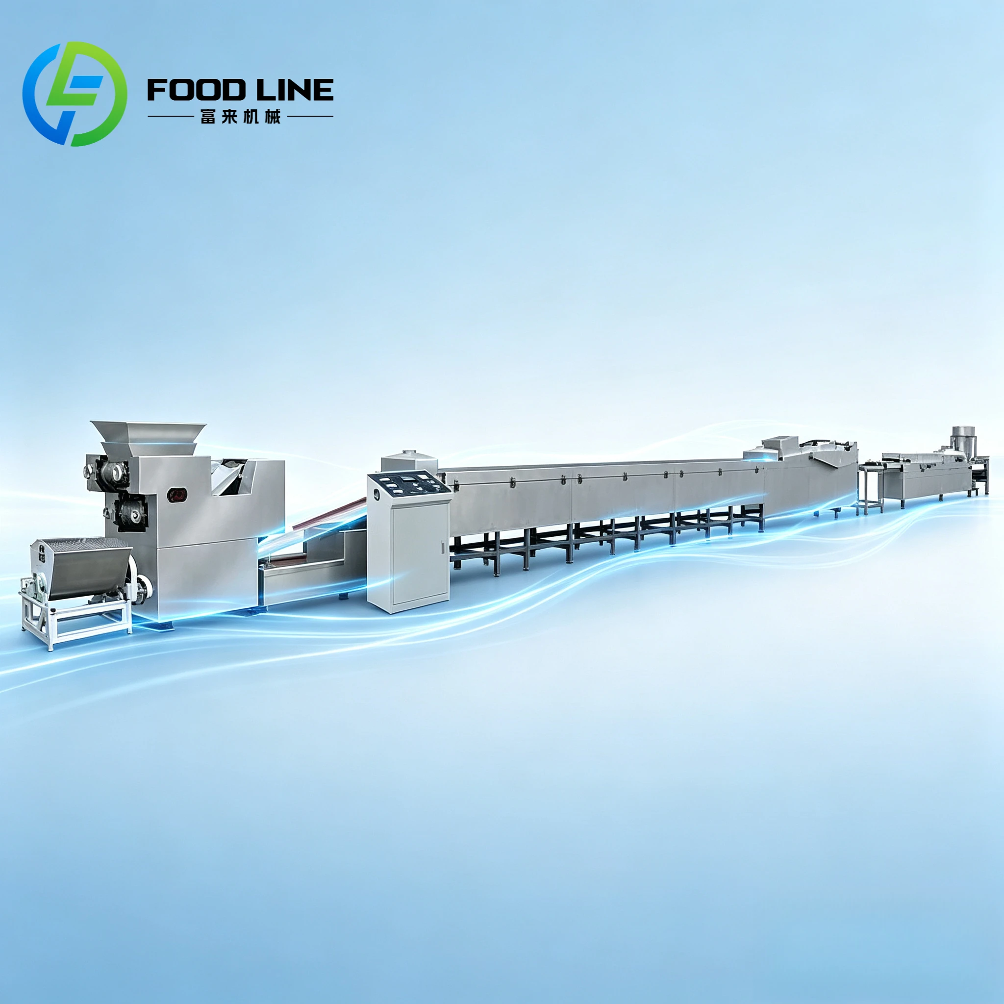 Environmentally Friendly Pasta Frying Noodles Instant Noodle Production Line High Stability Instant Noodles Making Machine