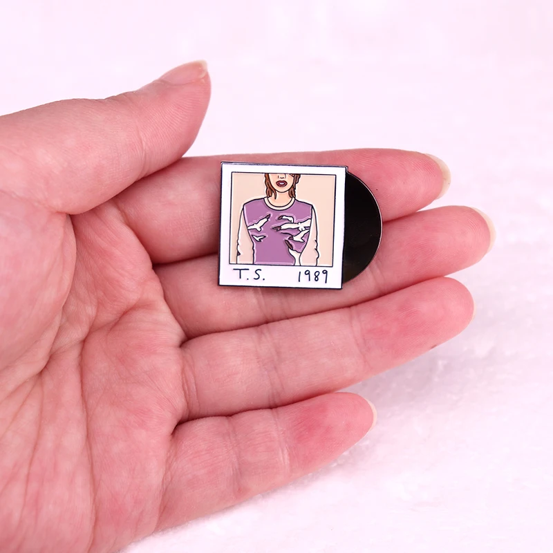 1989 Music Album Vinyl Records Badge Enamel Pin Swifties Gift Brooch Jewelry view 3