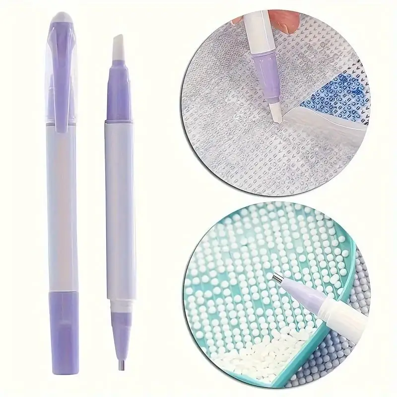 Diamond Painting Film Removal Tool, Diamond Embroidery Dust-Proof Film Protector, Ceramic Paper Cutter - Dual-Use, DIY Dotting Pen Multi-Tool