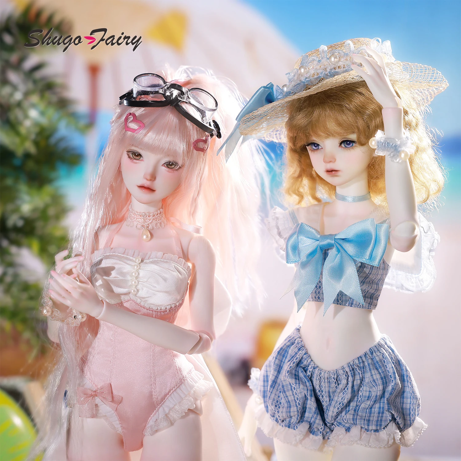 

44cm 1/4 BJD Ball Jointed Doll Julia D Full Set Shuga Fairy Handmade Resin Material Full Swimsuit Outfits