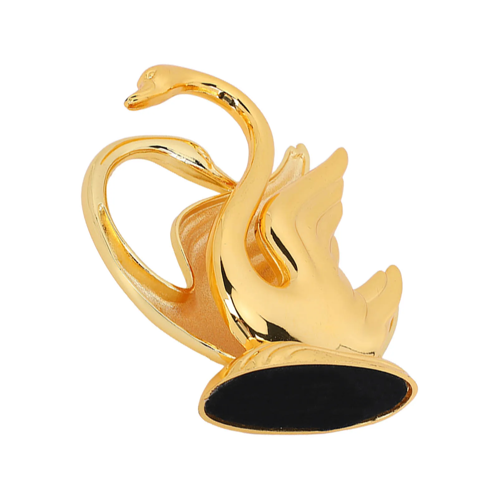 Napkin Holder Paper Tissue Stand Modern Swan Design Rustproof Alloy Elegant Style Tabletop Napkin Organizer for Home Bar Hotel