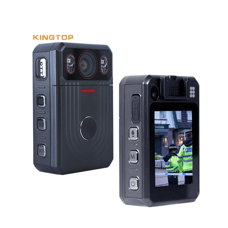 

KINGTOP 4G Body Worn Camera IP67 Waterproof 2K*4K Resolution Video 30fps Remote Body Camera Support Platform Live Streaming GPS