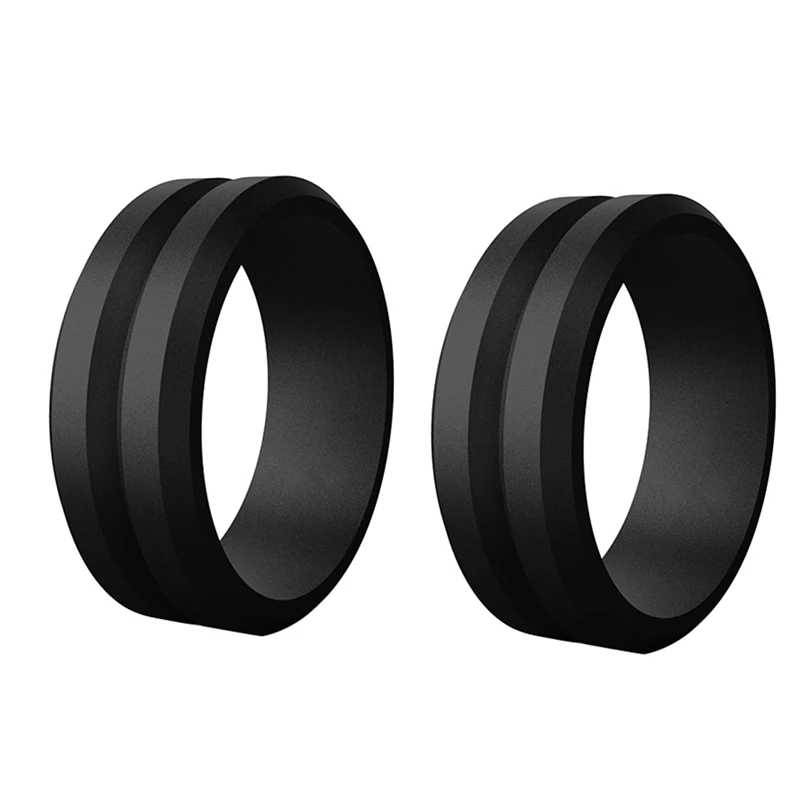 2 Piece 8Mm Popular 7-14 Size For Men Women Silicone Cool Rings Environmental Outdoor Sports Ring 14