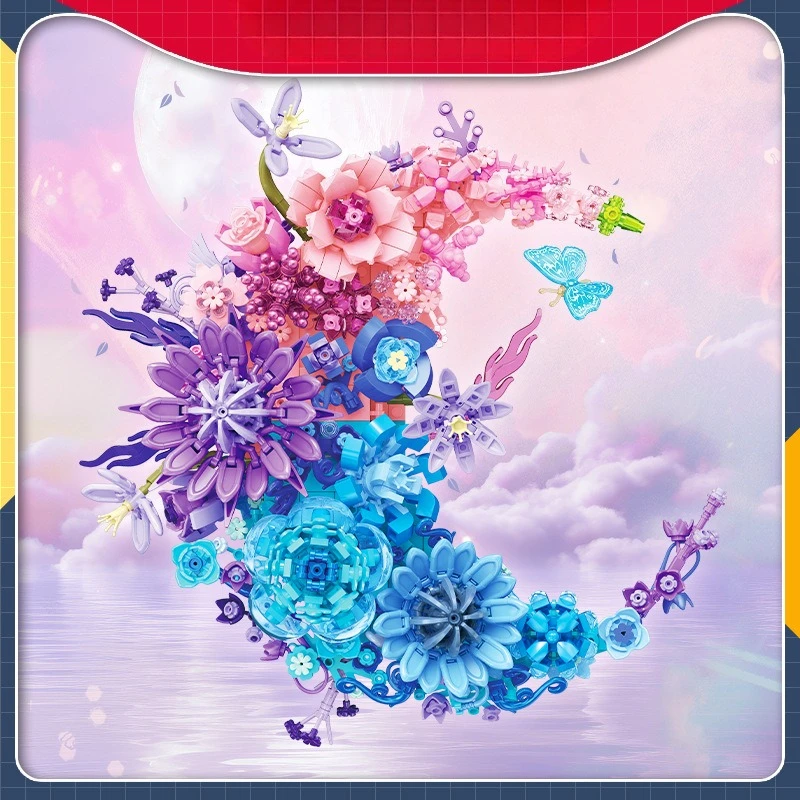 

DIY строительные блоки цветок игрушка креативный домашний декор подарок для детей и взрослых