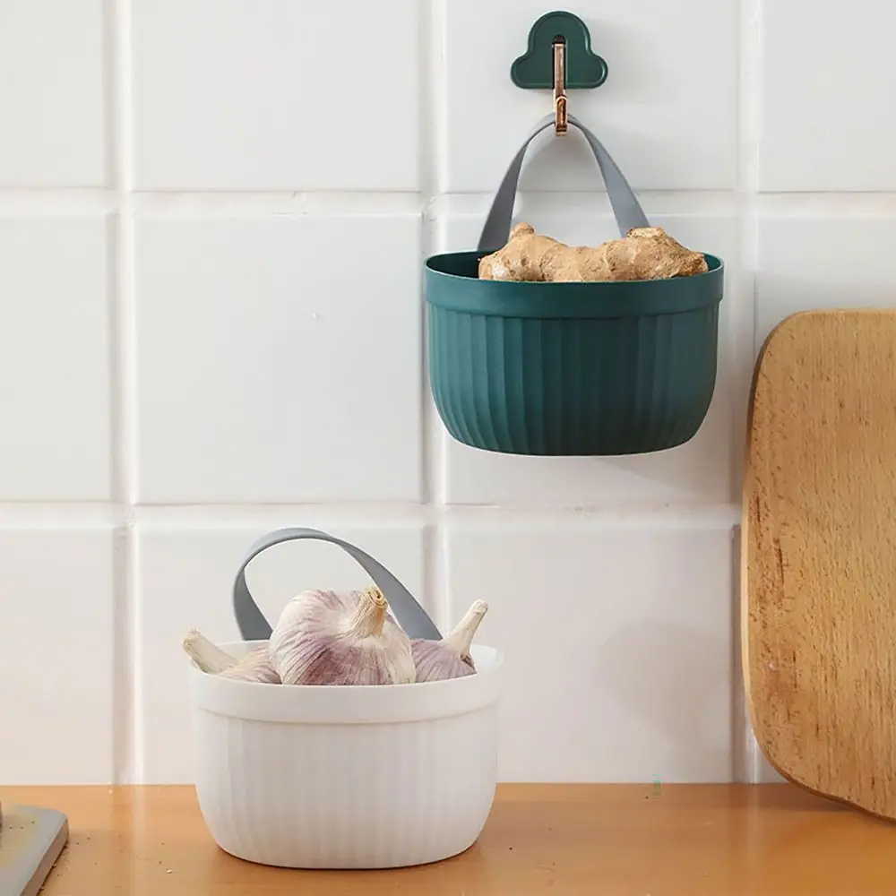 Convenient Wall-mounted Storage Basket Large Capacity Multifunctional Vegetable Basket Commodity Shelf Household