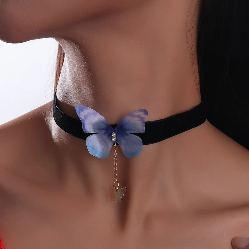 Mode Sexy Schwarz Samt Halsketten Punk Stil Aussage Kristall Liebe Herzen Halskette Für Frauen Partei Schmuck – Detail 8