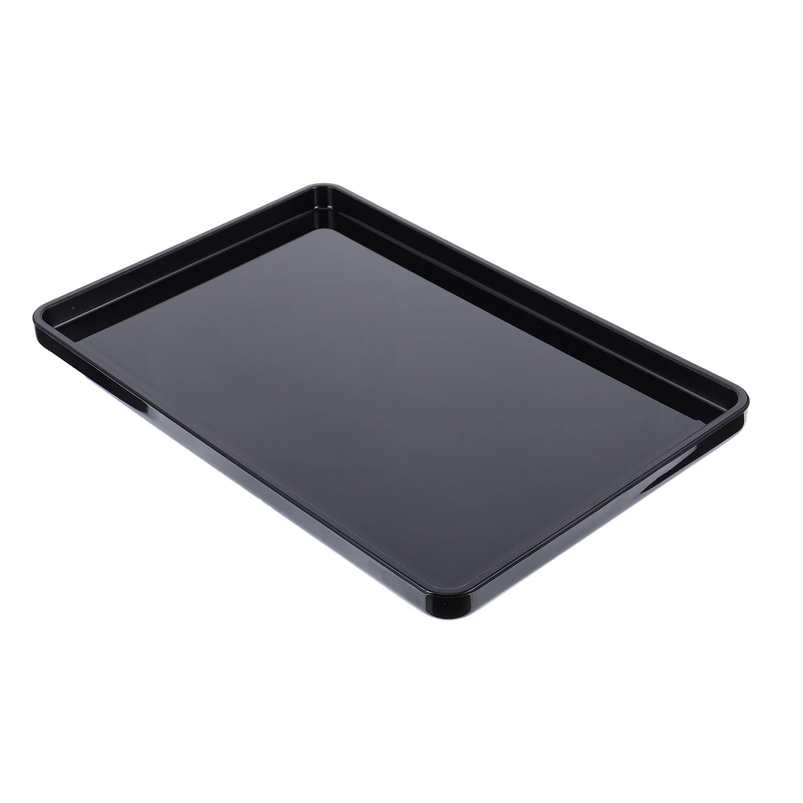 

1 pc Bathroom Storage Tray Acrylic Transparent Dinner Plate Versatile Fruit Food Tray For Towels Cups Toiletries Excellent