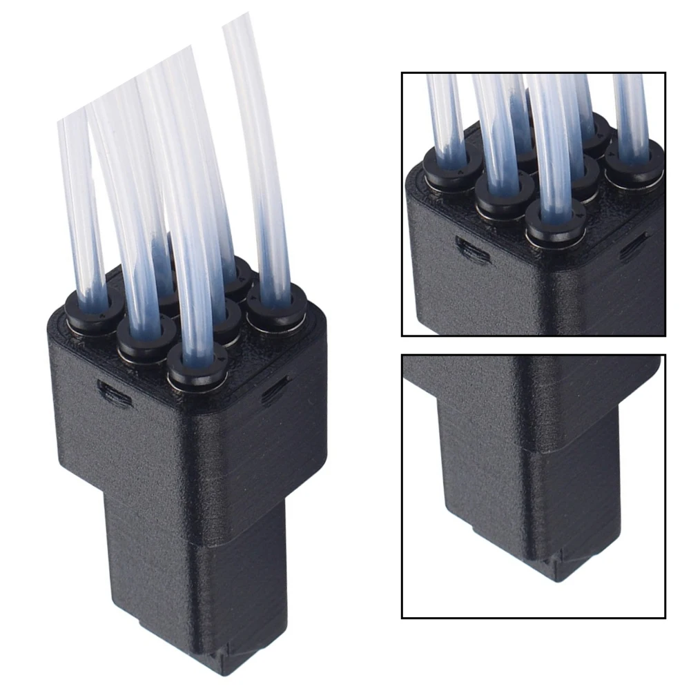 8Pcs 3D Filament Hub For Anycubic 3 S1C PTFE Tubing Connector Smooth Feed Guide Extruder Upgrade Parts