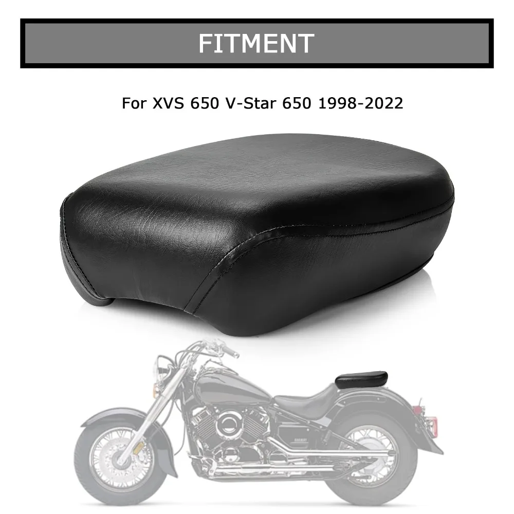 Motorcycle Rear Passenger Seat Pillion Cushion For Yamaha XVS 650 and V-Star 650 1998-2022