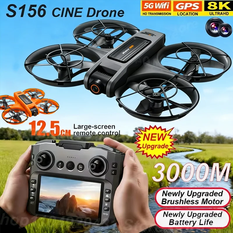 

Newly Upgraded Original S156 PRO Drone 8K WIFI GPS Professional HD Aerial Photography RC Aircraft HD Dual Camera Quadcopter Toys
