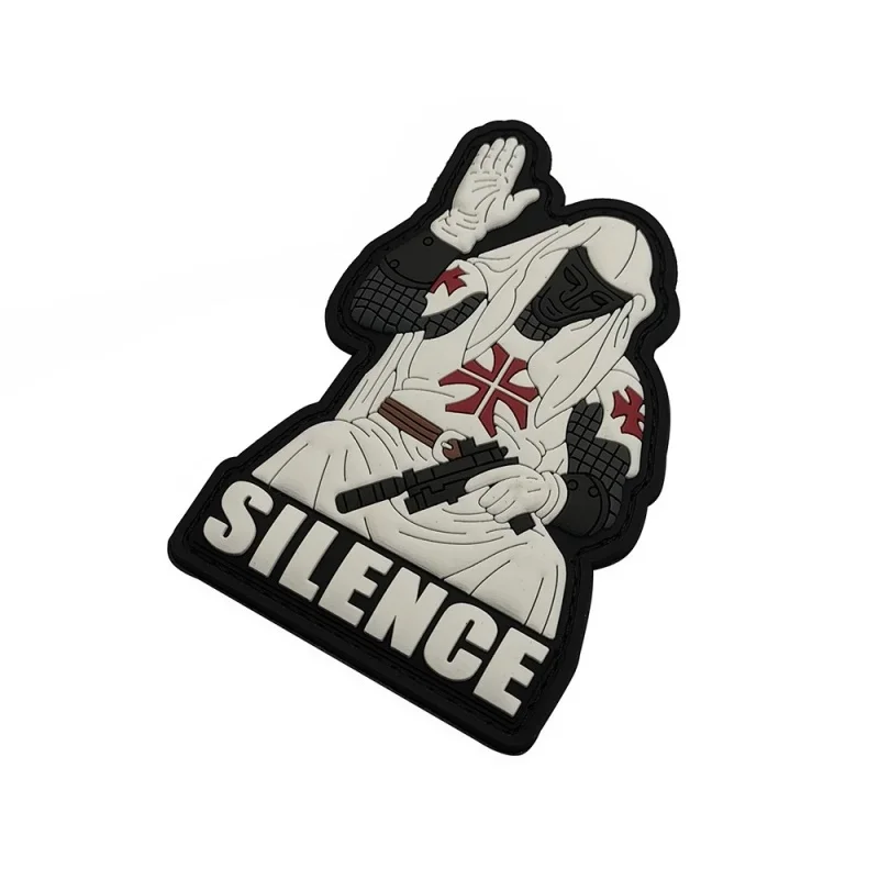 3D PVC Patches Tactical Morale Patch Templar Knight Rubber Badge for Backpack Vest,Uniform Clothing, Equipment Accessories Patch