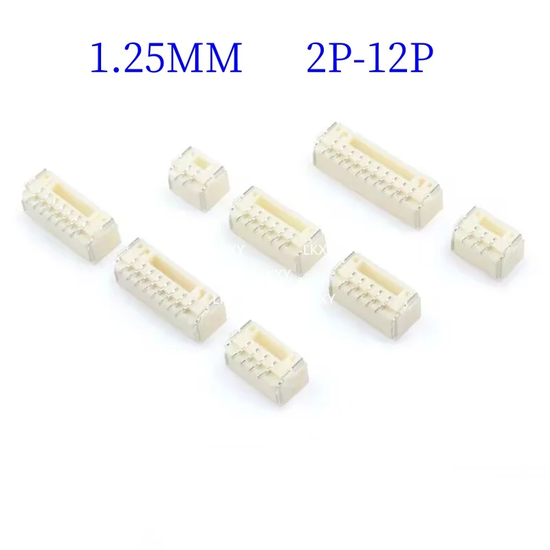 20PCS/LOT GH1.25MM Stand-up stickers Connector Buckle with lock Connector 1.25MM 2P/3P/4P/5P/6P/7P/8P/9P/10P/11P/12P